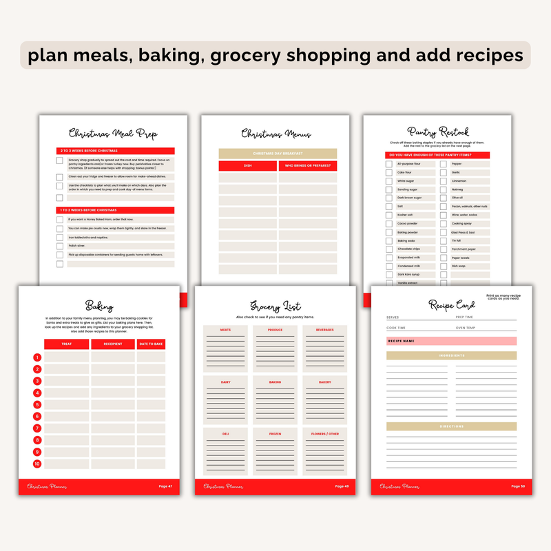 Christmas Season Planner INSTANT DOWNLOAD