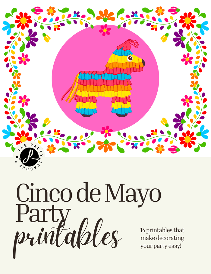 Cinco de Mayo Party Printables INSTANT DOWNLOAD