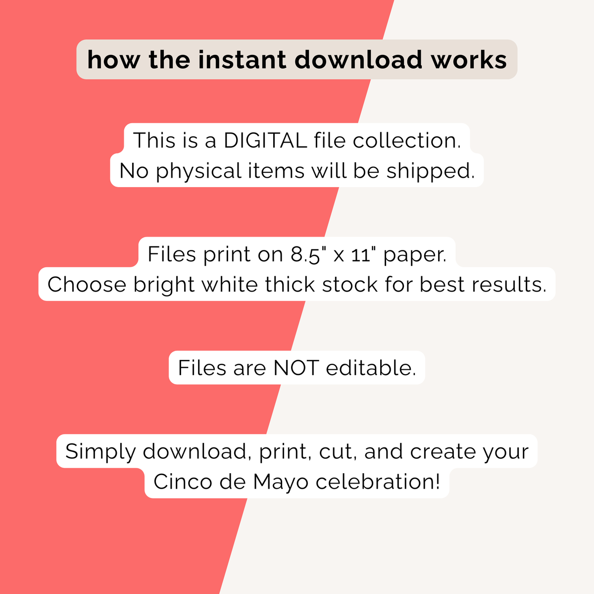 Cinco de Mayo Party Printables INSTANT DOWNLOAD