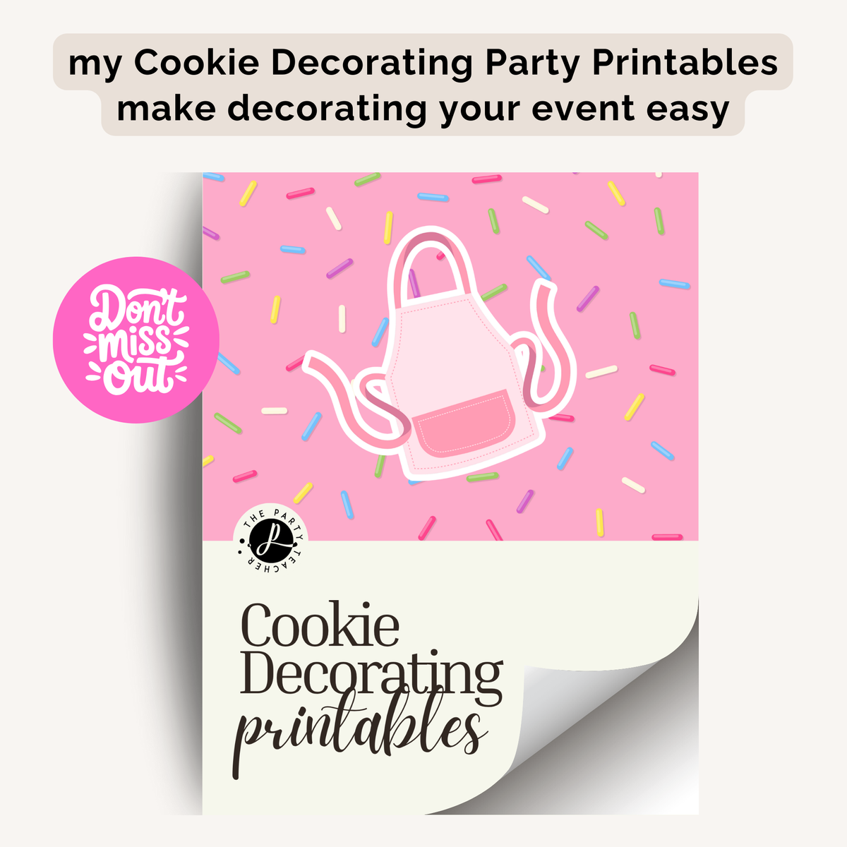 Cookie Decorating Birthday Party Plan INSTANT DOWNLOAD
