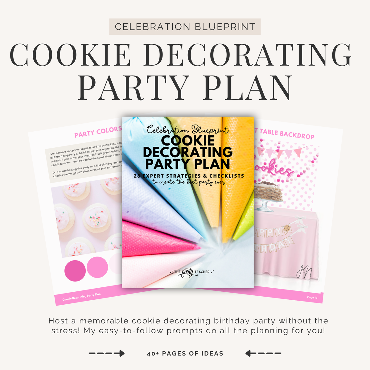 Cookie Decorating Birthday Party Plan INSTANT DOWNLOAD