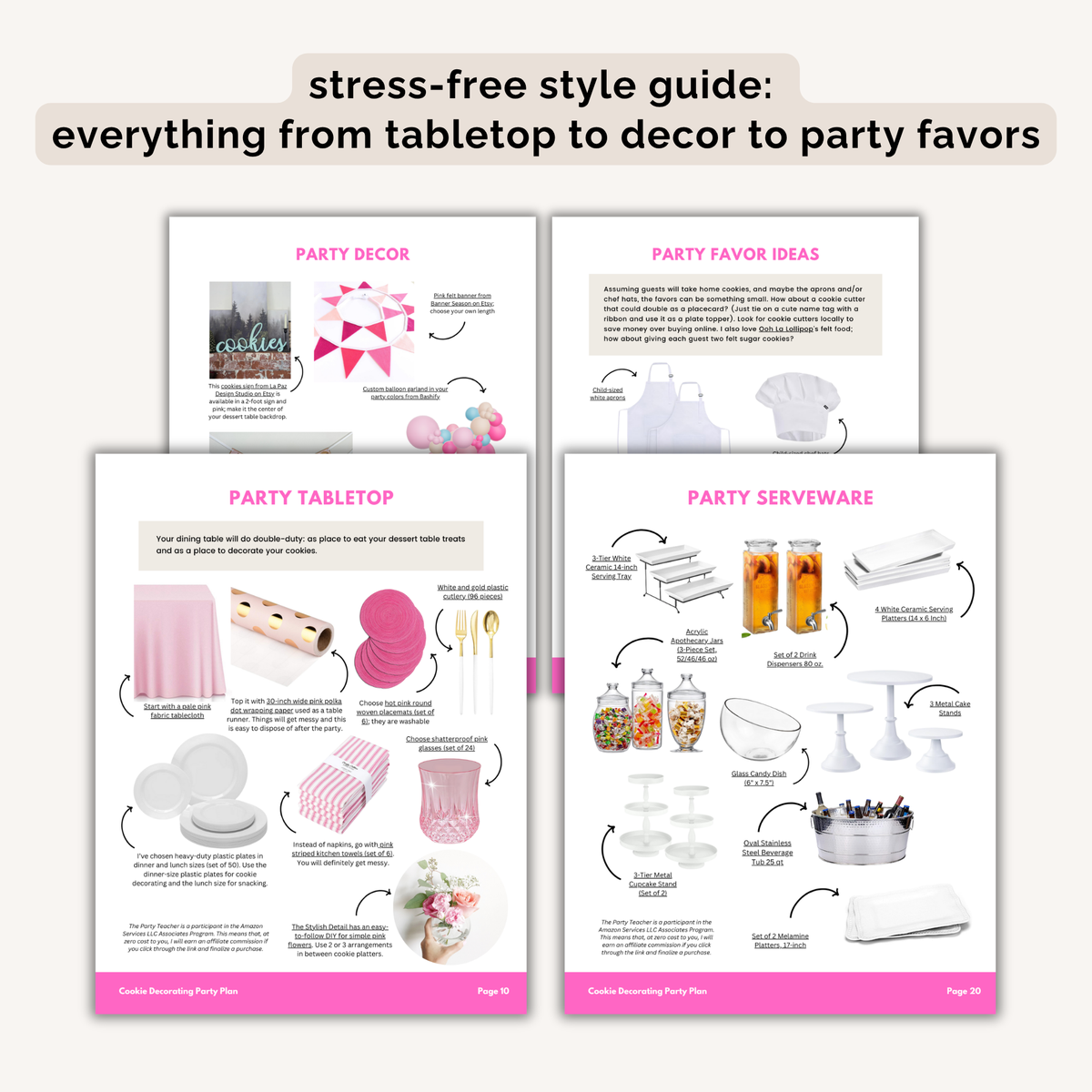 Cookie Decorating Birthday Party Plan INSTANT DOWNLOAD