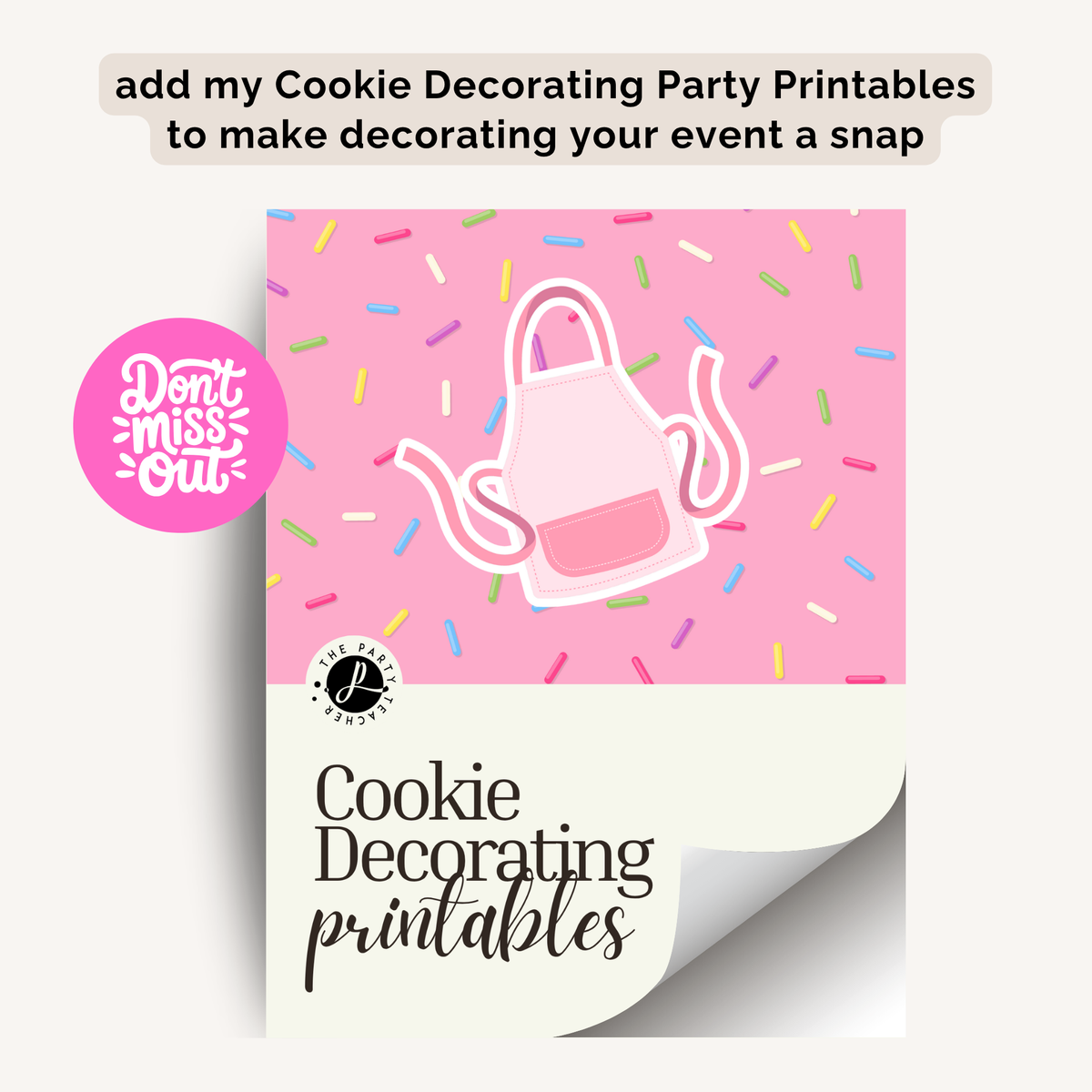 Cookie Decorating Birthday Party Plan INSTANT DOWNLOAD