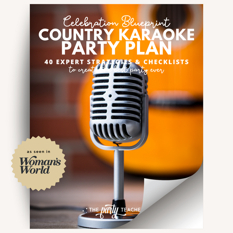 Country Karaoke Birthday Party Plan INSTANT DOWNLOAD