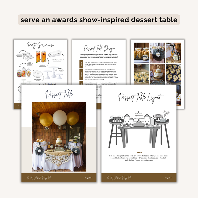 Country Karaoke Birthday Party Plan INSTANT DOWNLOAD