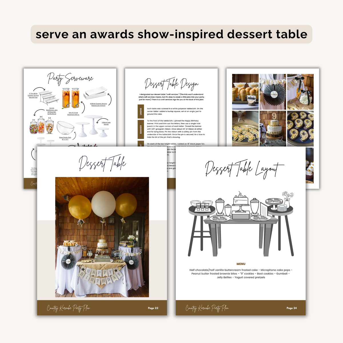 Country Karaoke Birthday Party Plan INSTANT DOWNLOAD