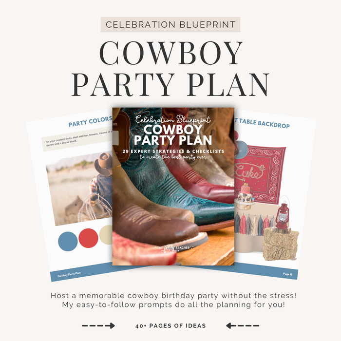 Cowboy Birthday Party Plan INSTANT DOWNLOAD