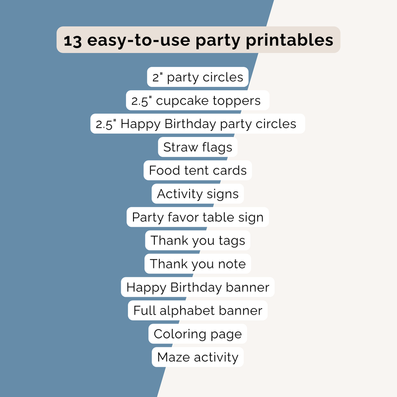 Cowboy Birthday Party Printables INSTANT DOWNLOAD