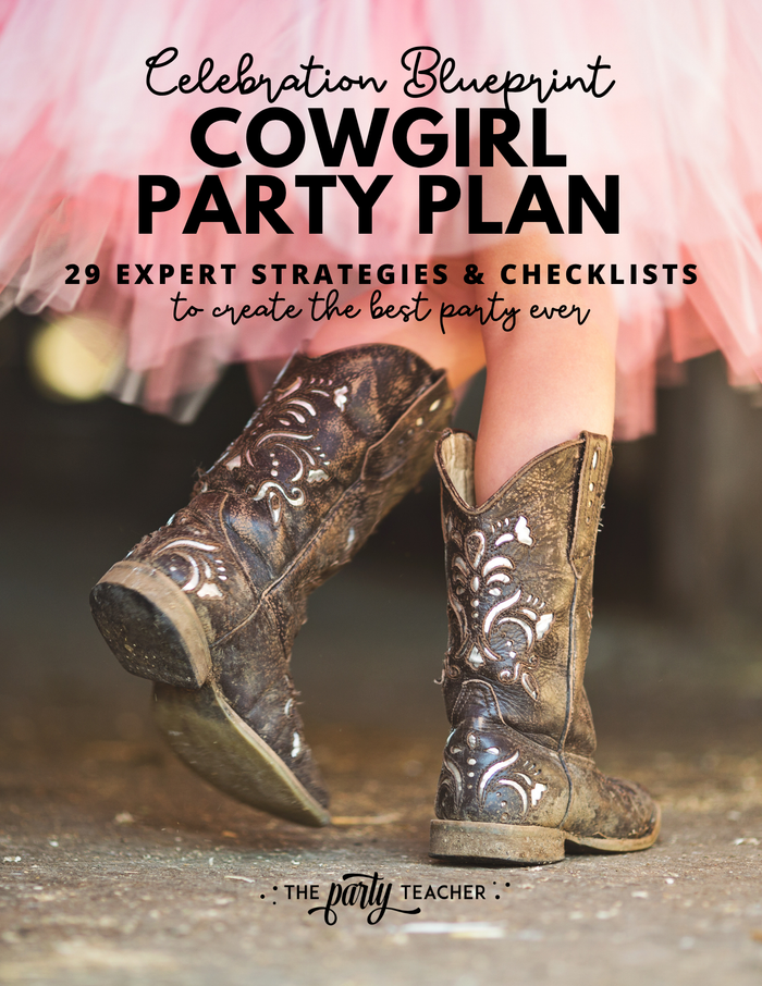 Cowgirl Birthday Party Plan INSTANT DOWNLOAD
