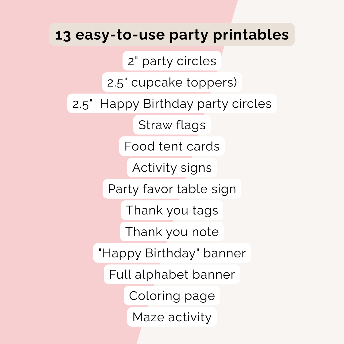 Cowgirl Birthday Party Printables INSTANT DOWNLOAD