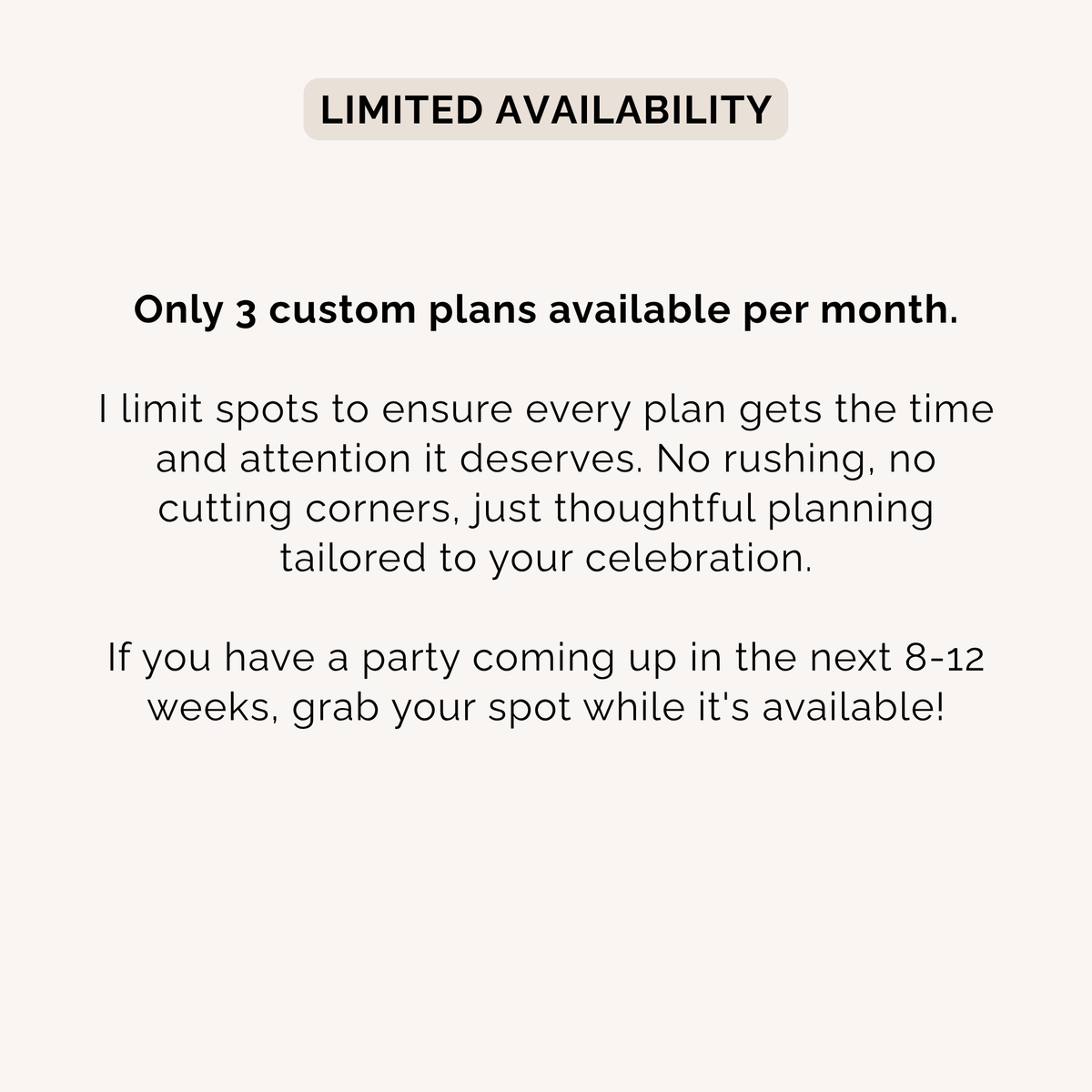 Custom Party Plan — Your Party, Professionally Planned