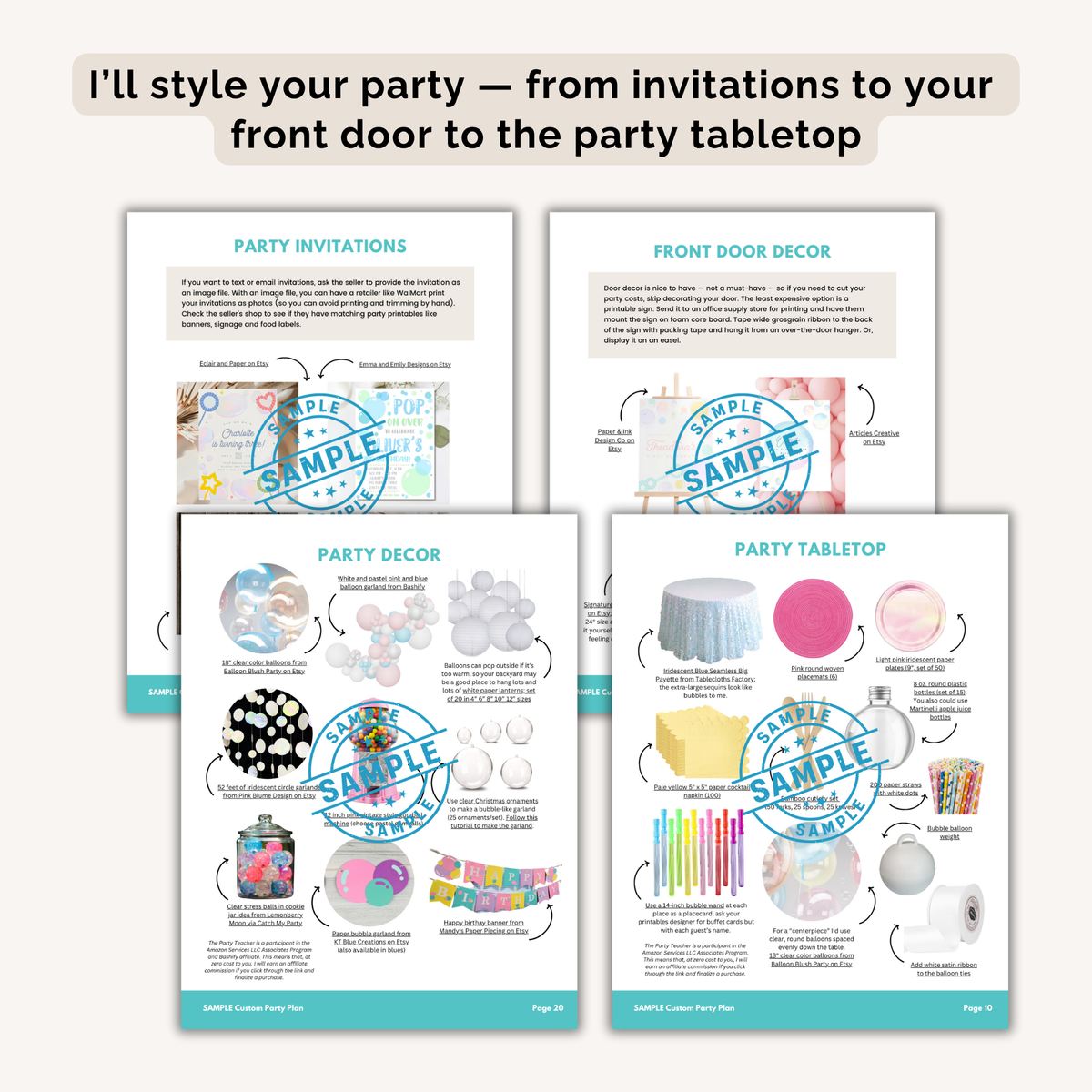Custom Party Plan — Your Party, Professionally Planned