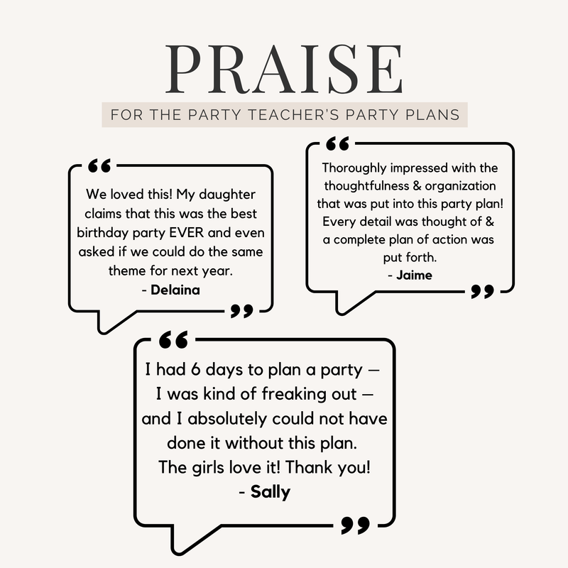 Custom Party Plan — Your Party, Professionally Planned