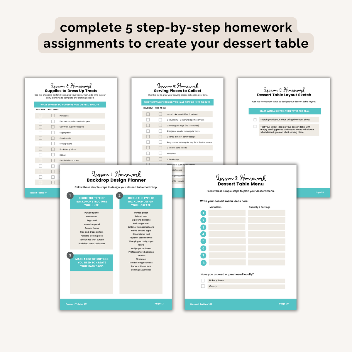 The Dessert Course - Plan Your Dessert Table With a Pro!