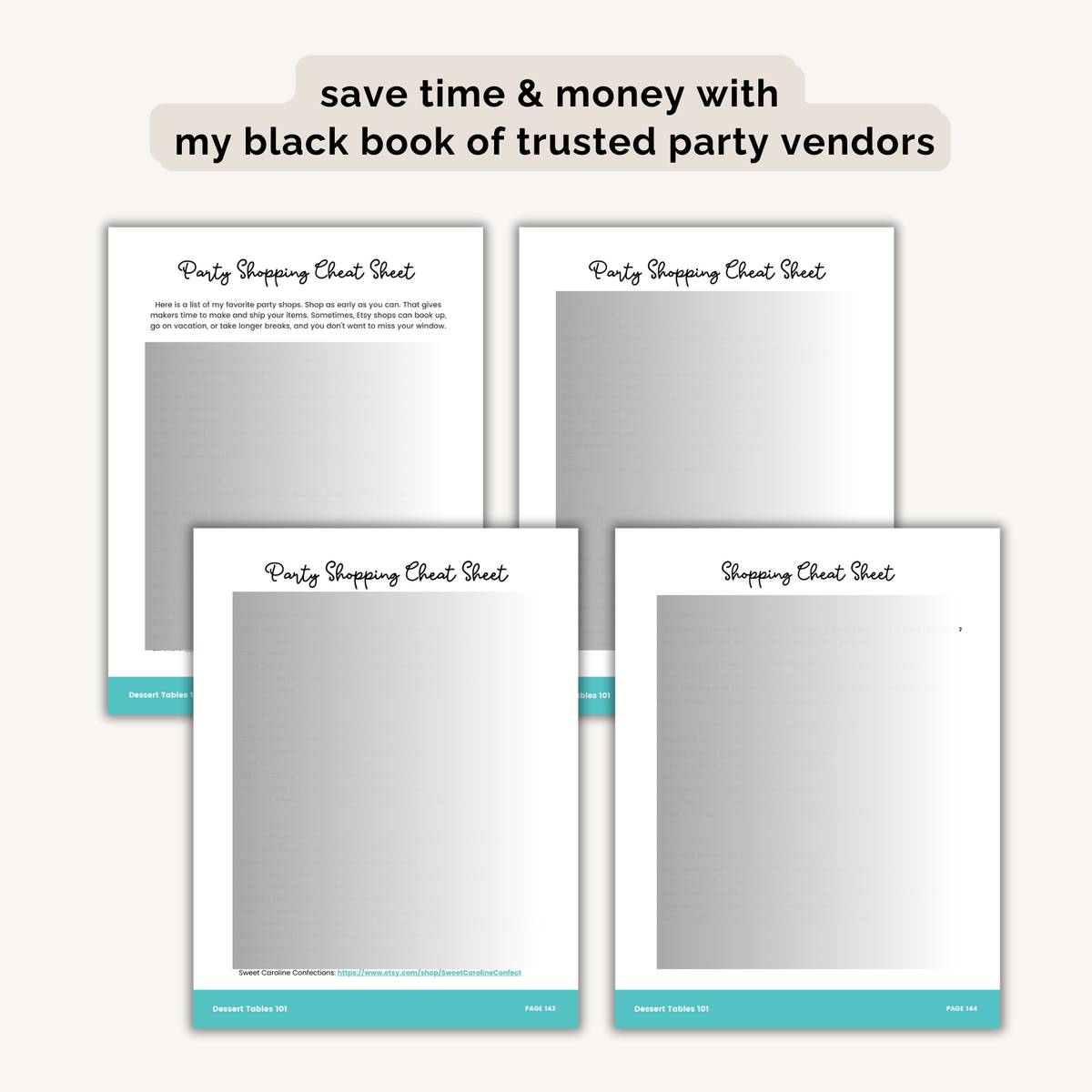 Dessert Tables 101 INSTANT DOWNLOAD