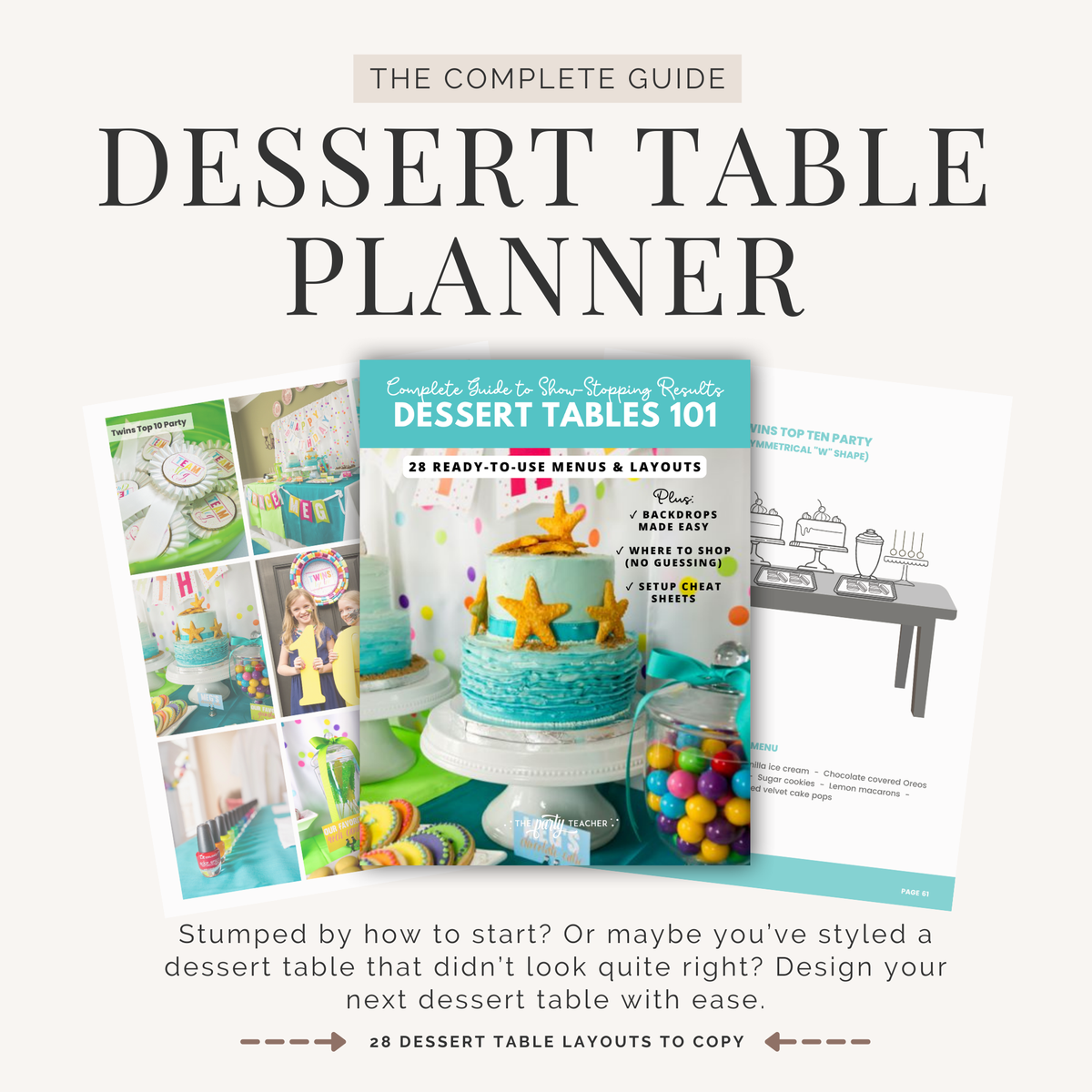 Dessert Tables 101 INSTANT DOWNLOAD