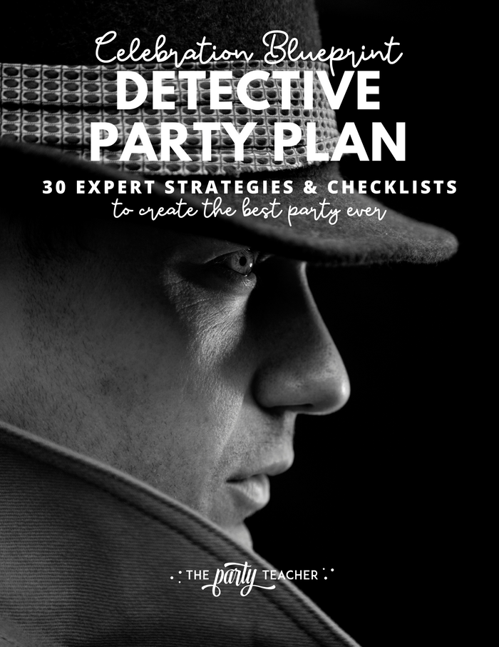 Detective Birthday Party Plan INSTANT DOWNLOAD
