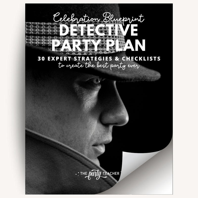 Detective Birthday Party Plan INSTANT DOWNLOAD