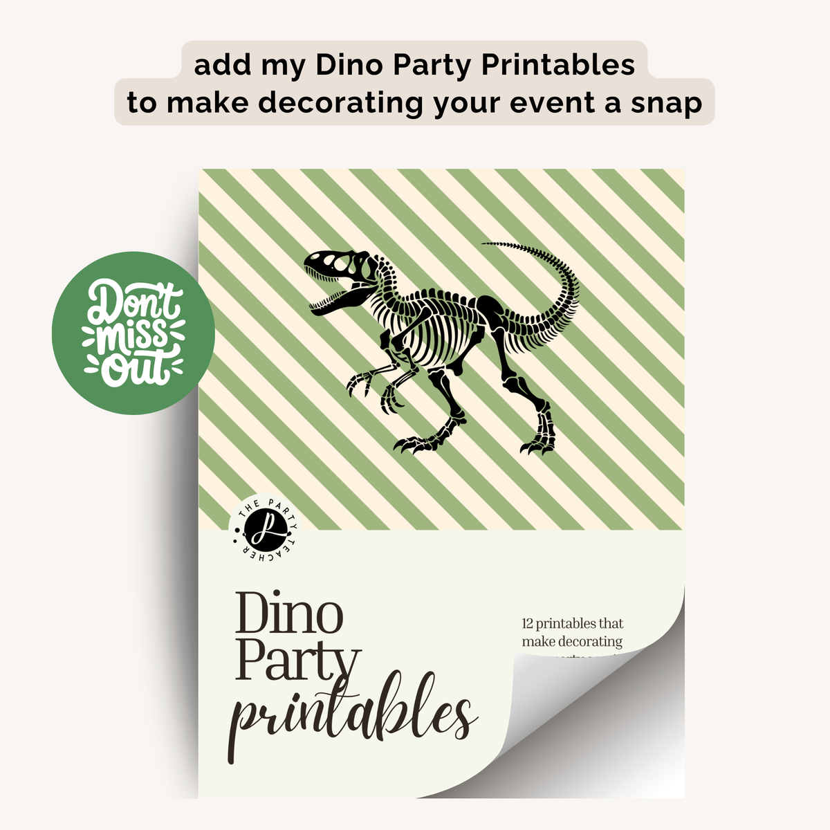 Dino Birthday Party Plan (Ages 7-12) INSTANT DOWNLOAD