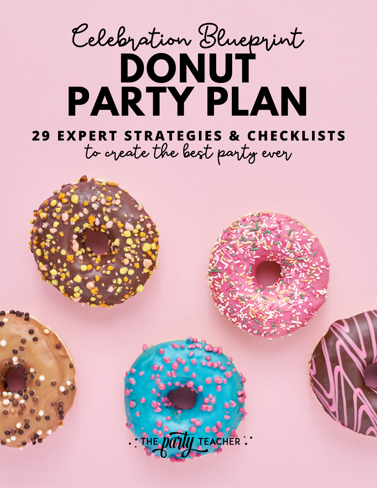 Donut Birthday Party Plan INSTANT DOWNLOAD