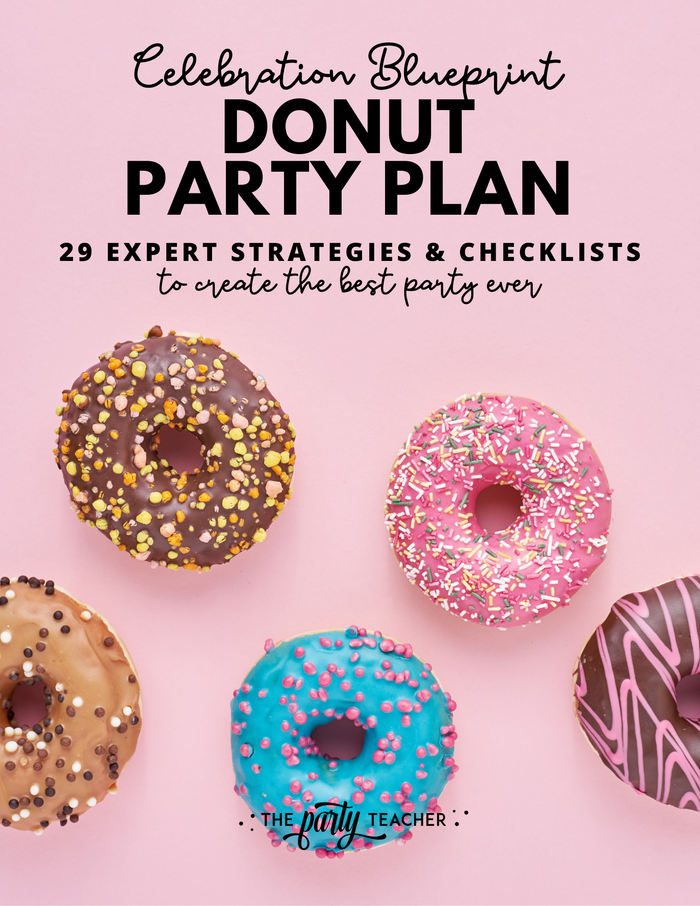 Donut Birthday Party Plan INSTANT DOWNLOAD