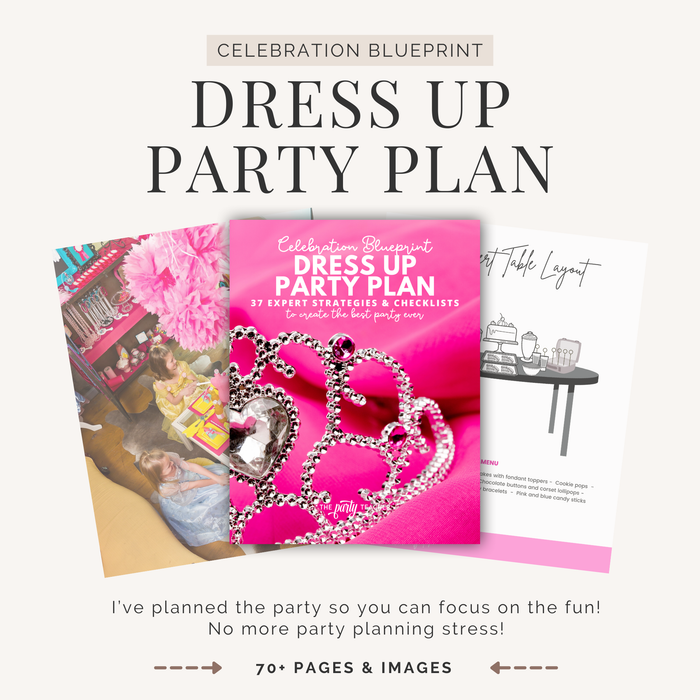 Dress Up Birthday Party Plan INSTANT DOWNLOAD