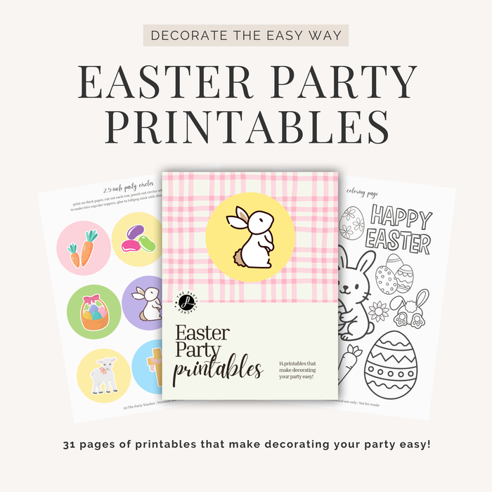 Easter Party Printables INSTANT DOWNLOAD