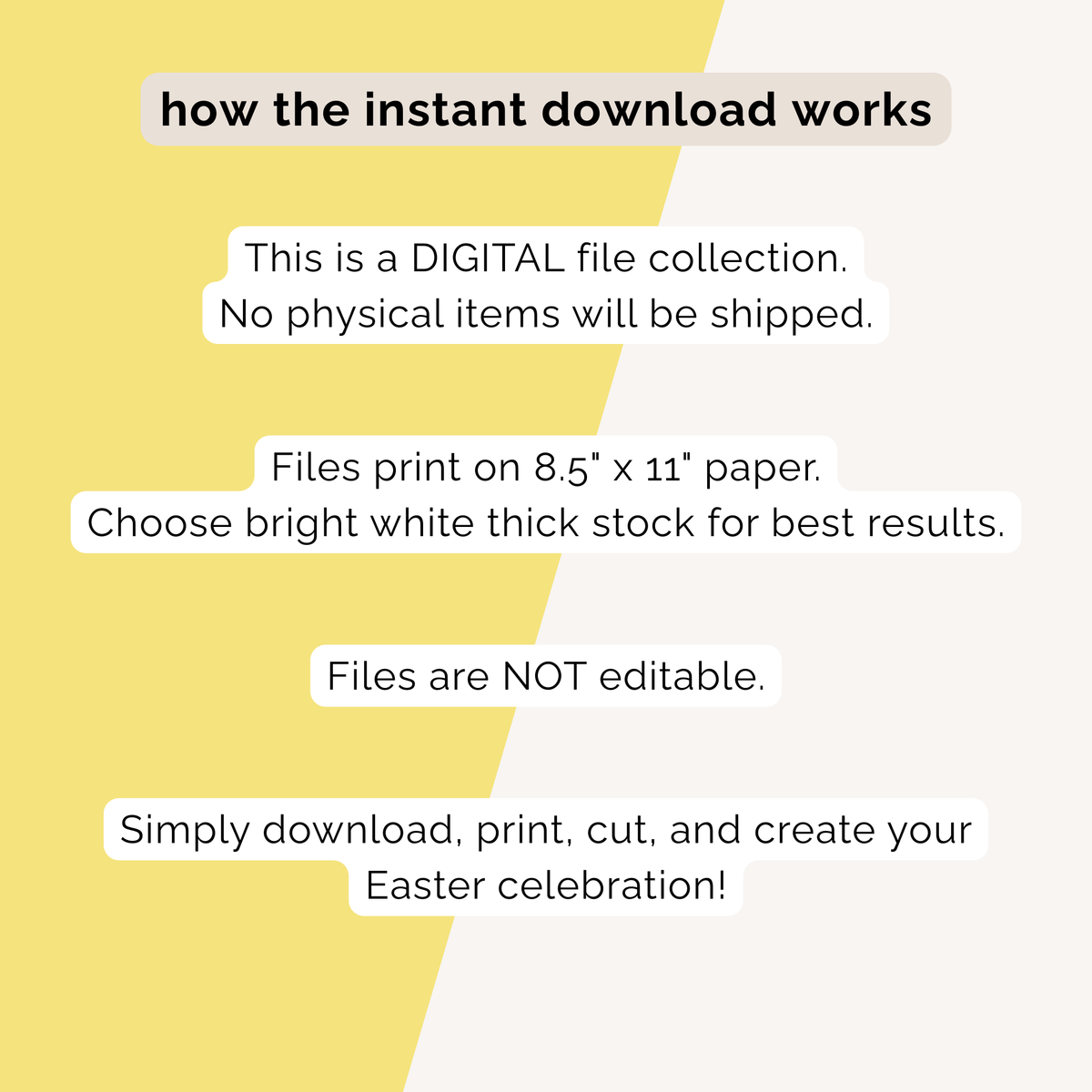 Easter Party Printables INSTANT DOWNLOAD