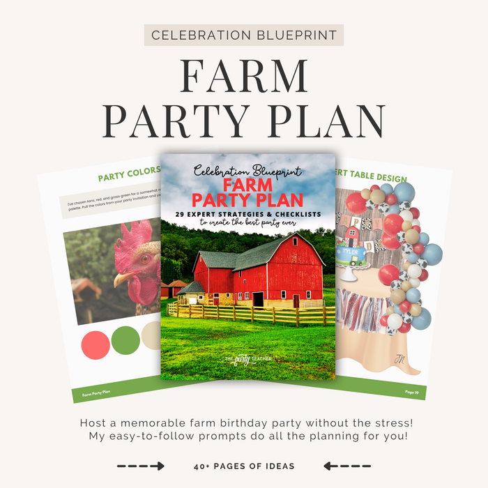 Farm Birthday Party Plan INSTANT DOWNLOAD