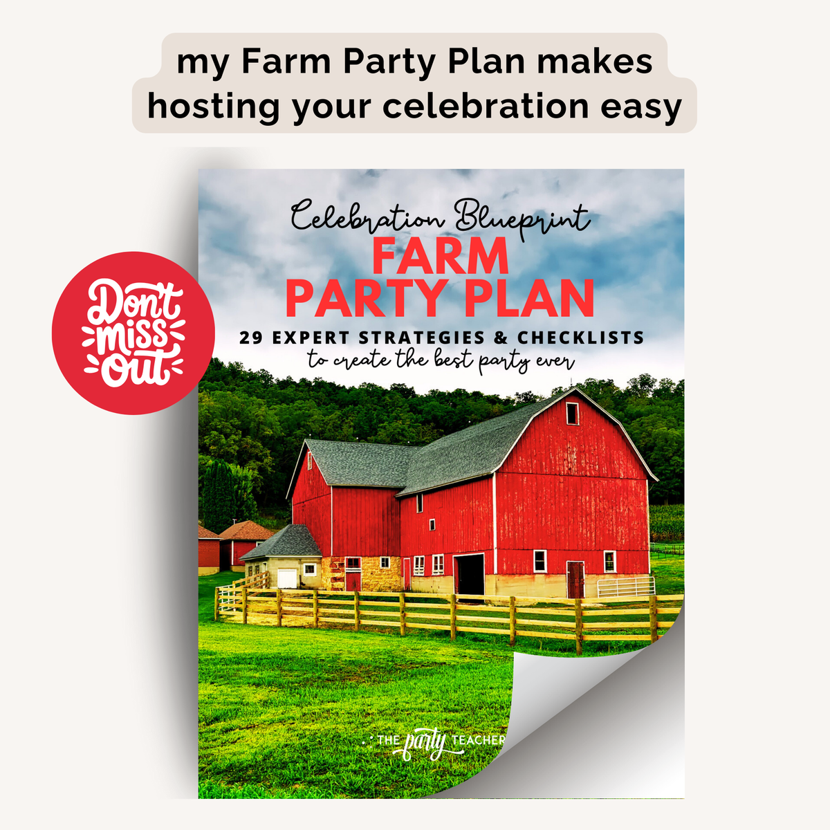 Farm Birthday Party Printables INSTANT DOWNLOAD