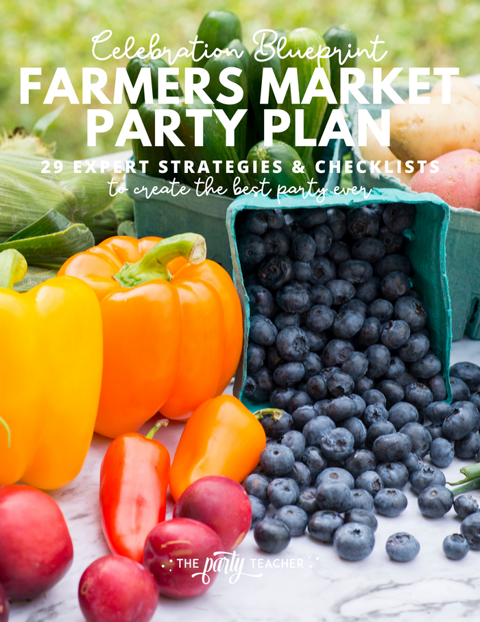 Farmers Market Birthday Party Plan INSTANT DOWNLOAD