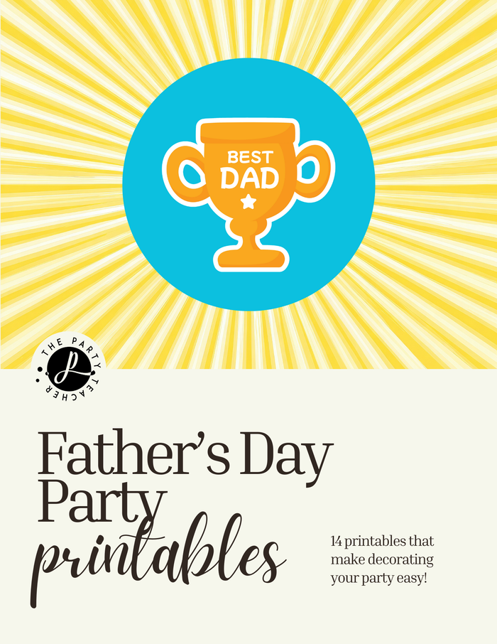 Father's Day Party Printables INSTANT DOWNLOAD