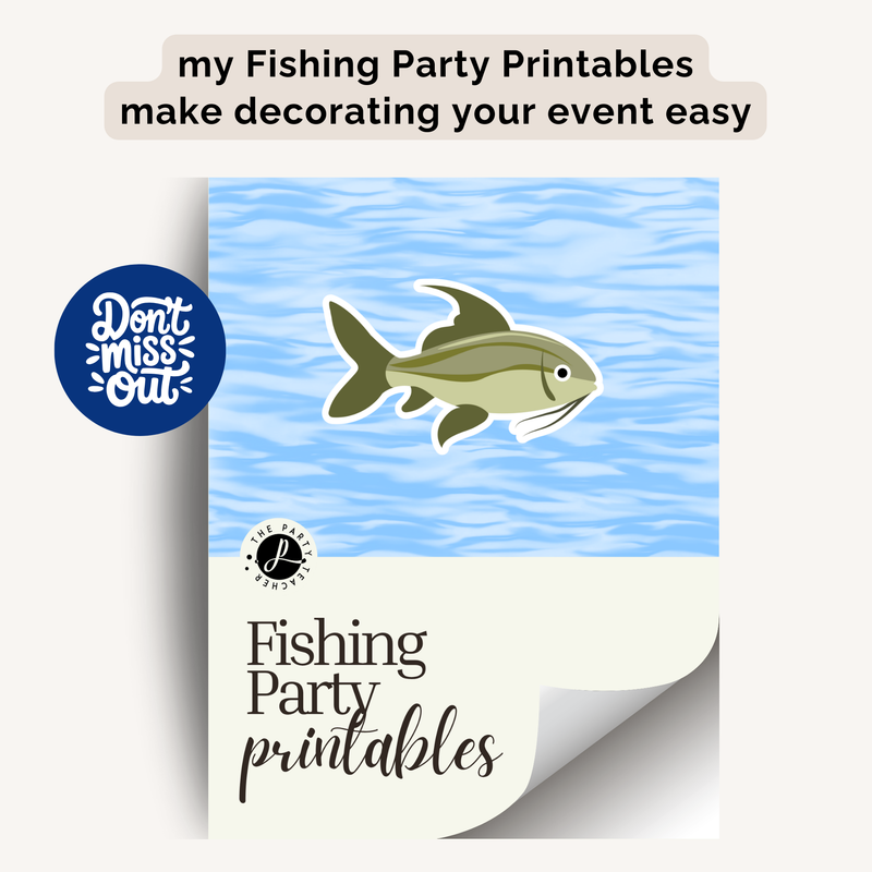 Fishing Birthday Party Plan INSTANT DOWNLOAD