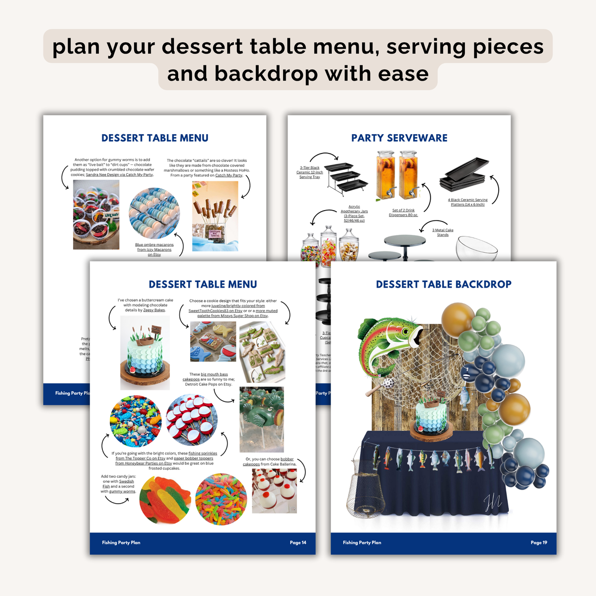 Fishing Birthday Party Plan INSTANT DOWNLOAD