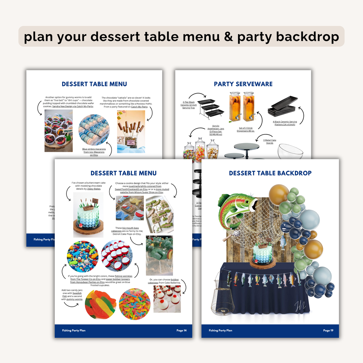 Fishing Birthday Party Plan INSTANT DOWNLOAD