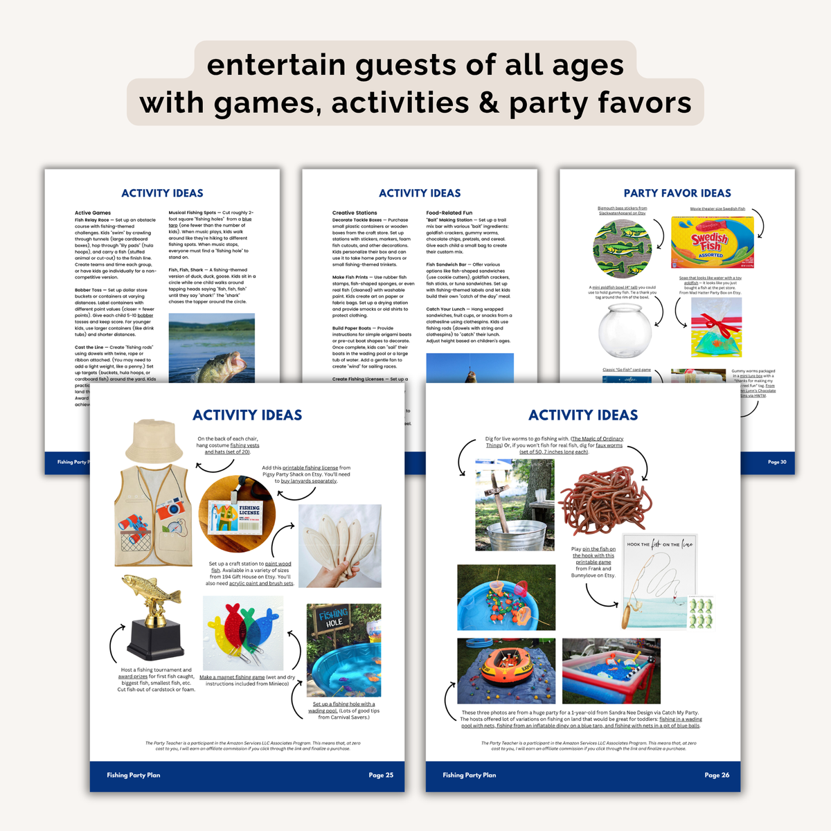 Fishing Birthday Party Plan INSTANT DOWNLOAD