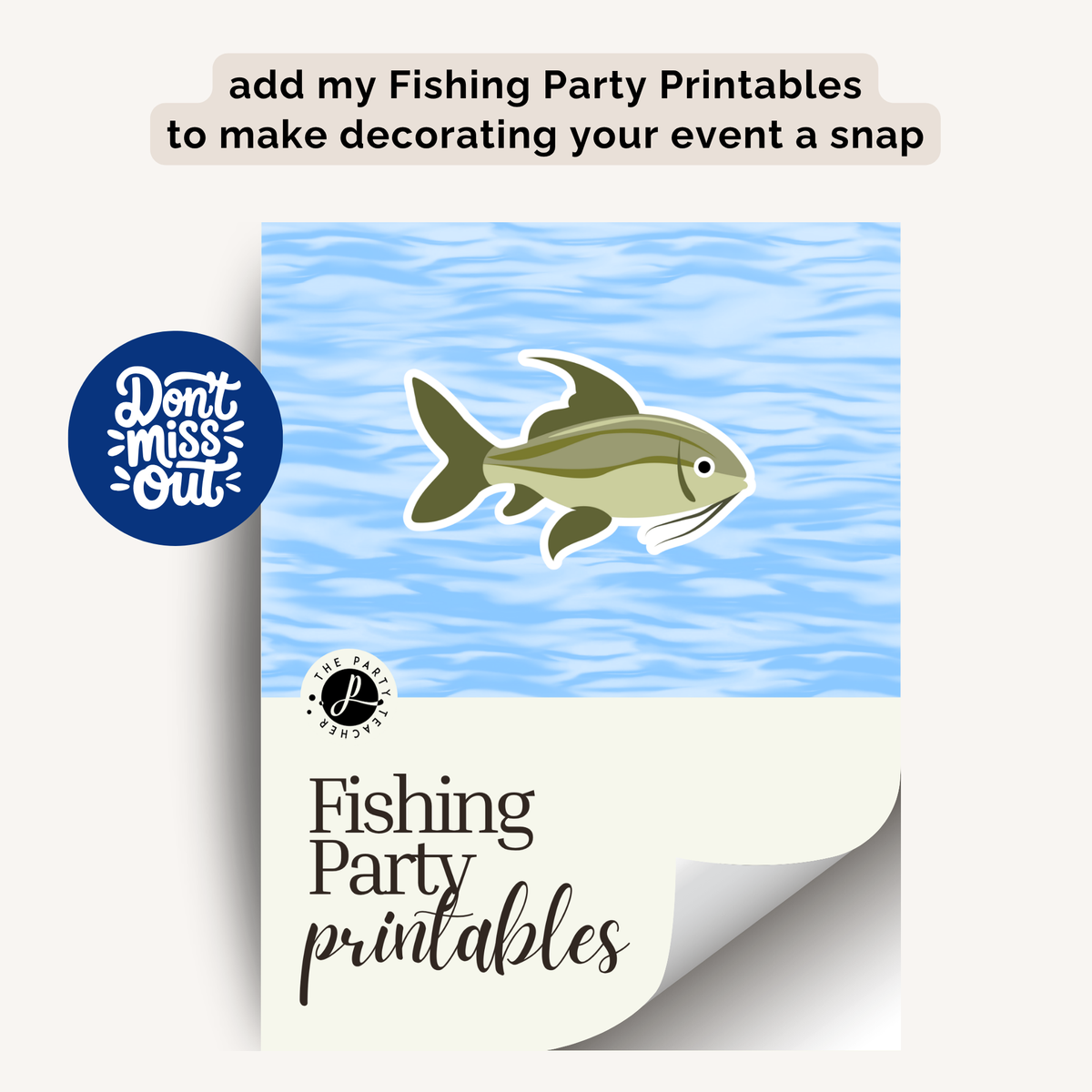 Fishing Birthday Party Plan INSTANT DOWNLOAD