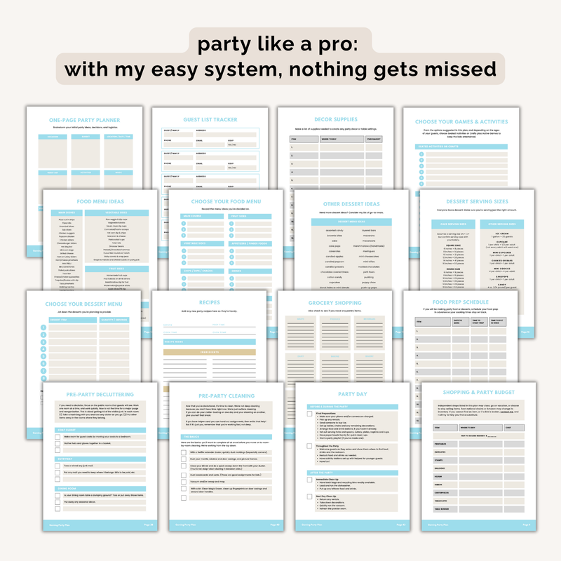 Gaming Birthday Party Plan INSTANT DOWNLOAD