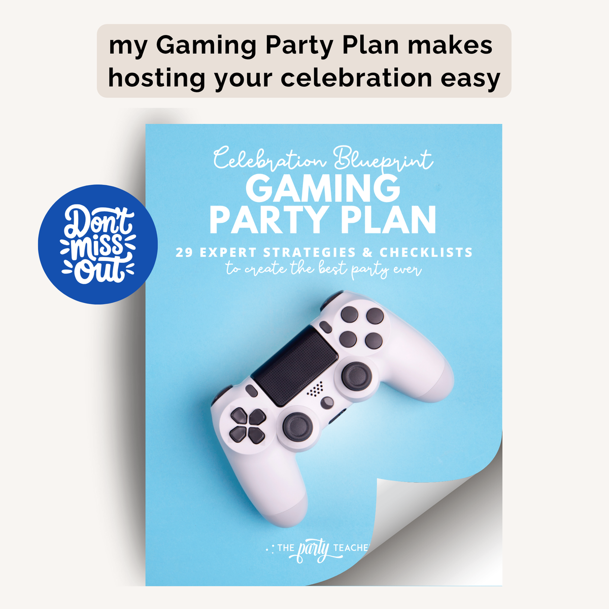 Gaming Birthday Party Printables INSTANT DOWNLOAD