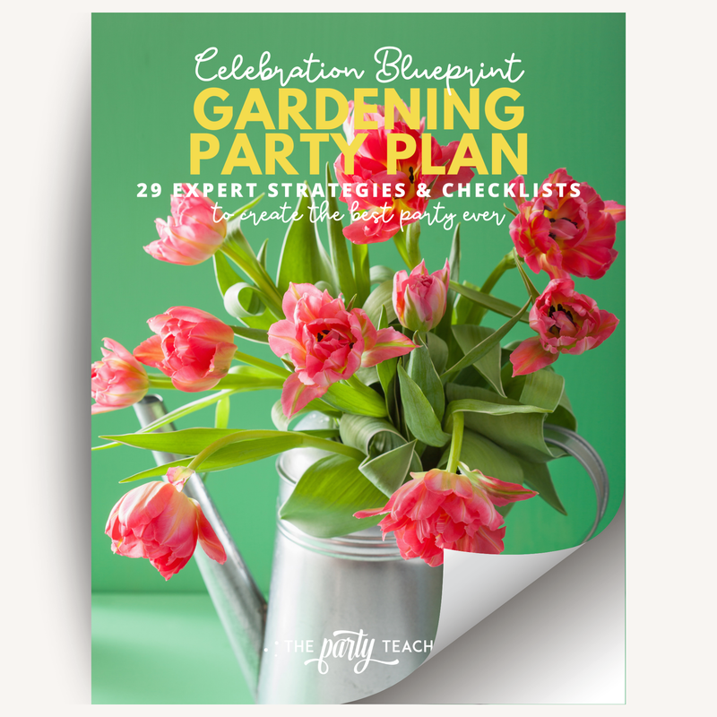 Gardening Birthday Party Plan INSTANT DOWNLOAD
