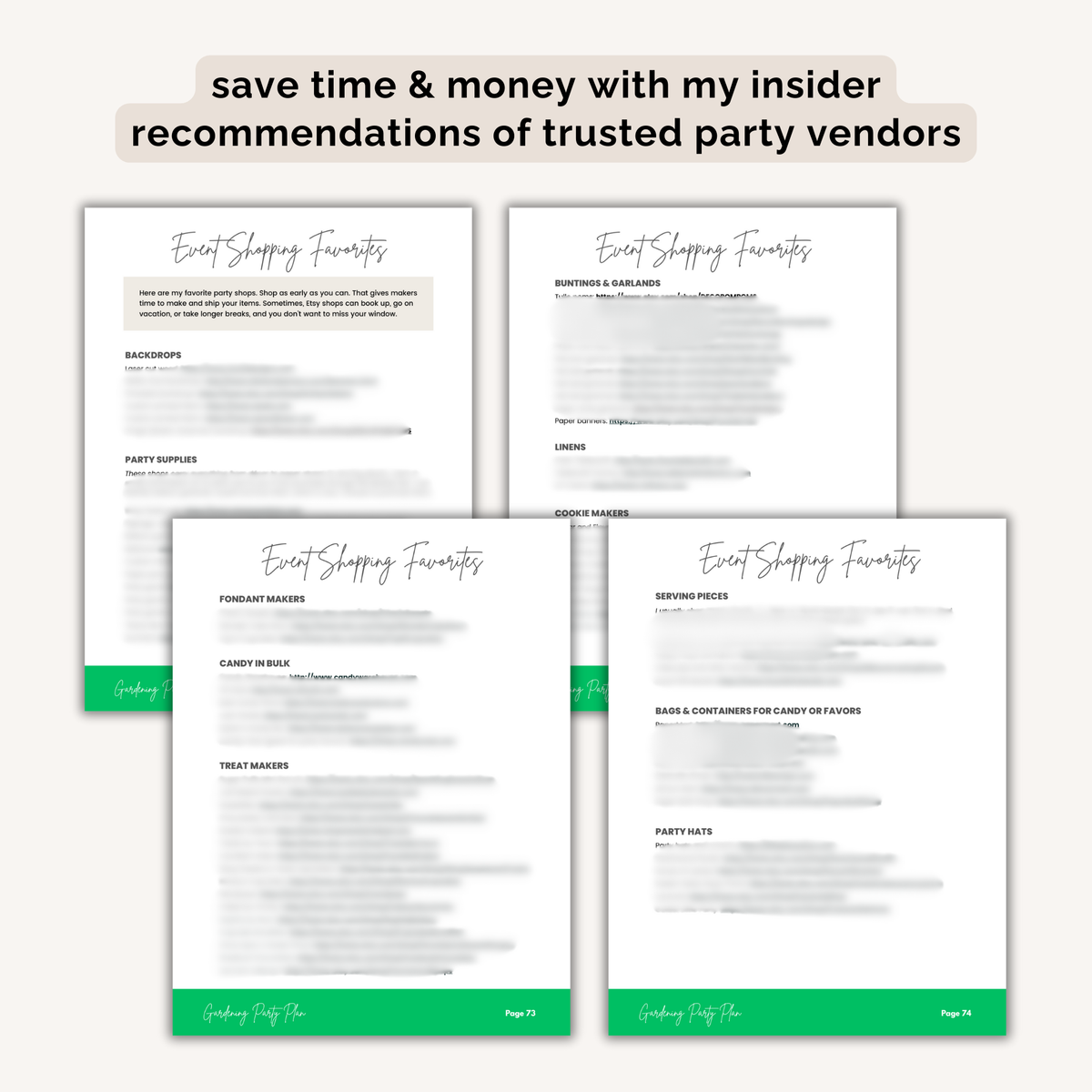 Gardening Birthday Party Plan INSTANT DOWNLOAD