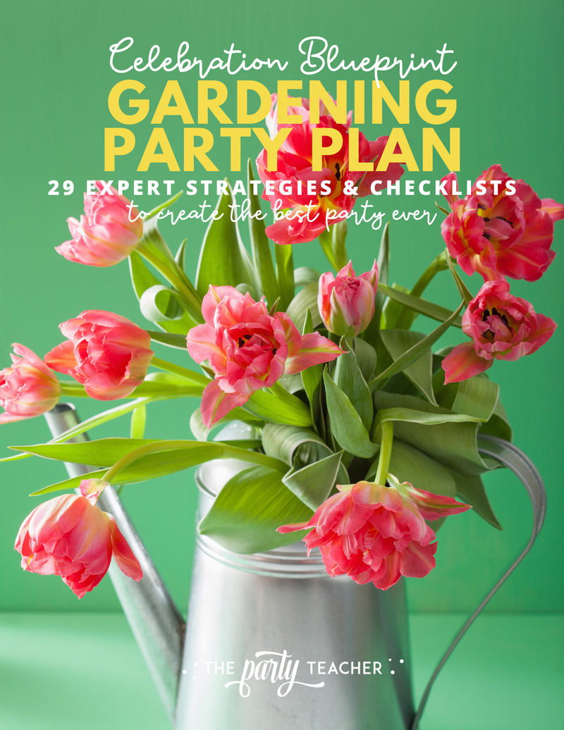 Gardening Birthday Party Plan INSTANT DOWNLOAD