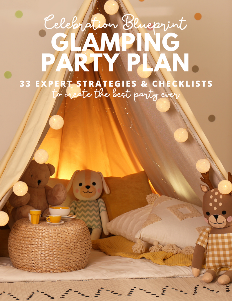 Glamping Birthday Party Plan INSTANT DOWNLOAD