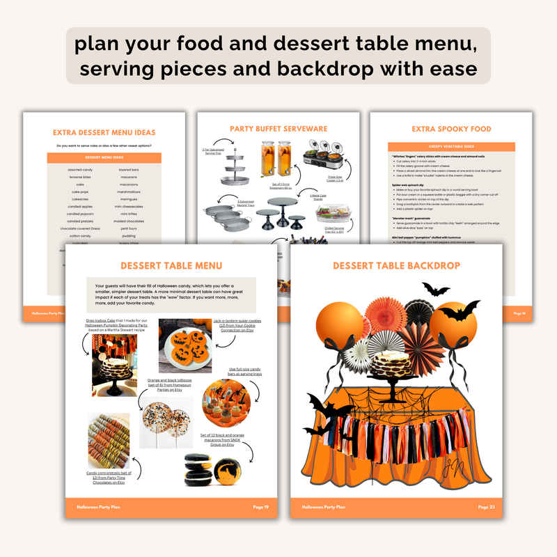 Halloween Party Plan INSTANT DOWNLOAD
