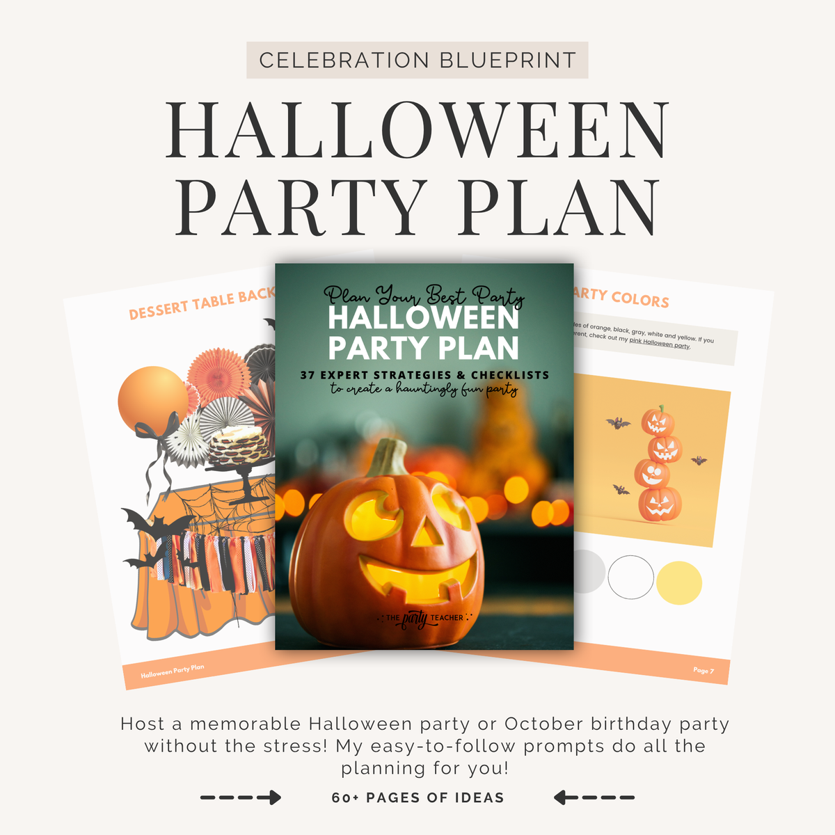 Halloween Party Plan INSTANT DOWNLOAD