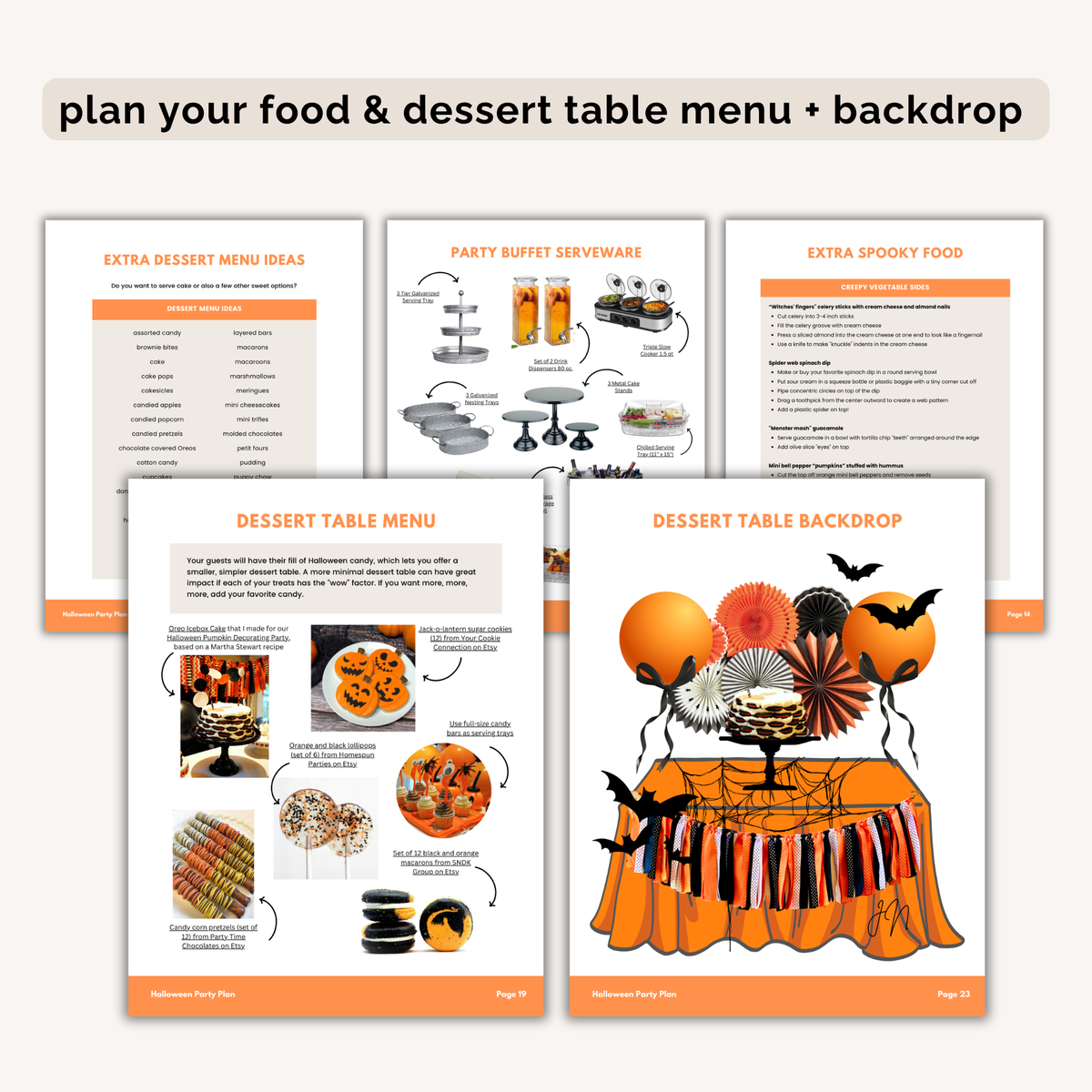 Halloween Party Plan INSTANT DOWNLOAD