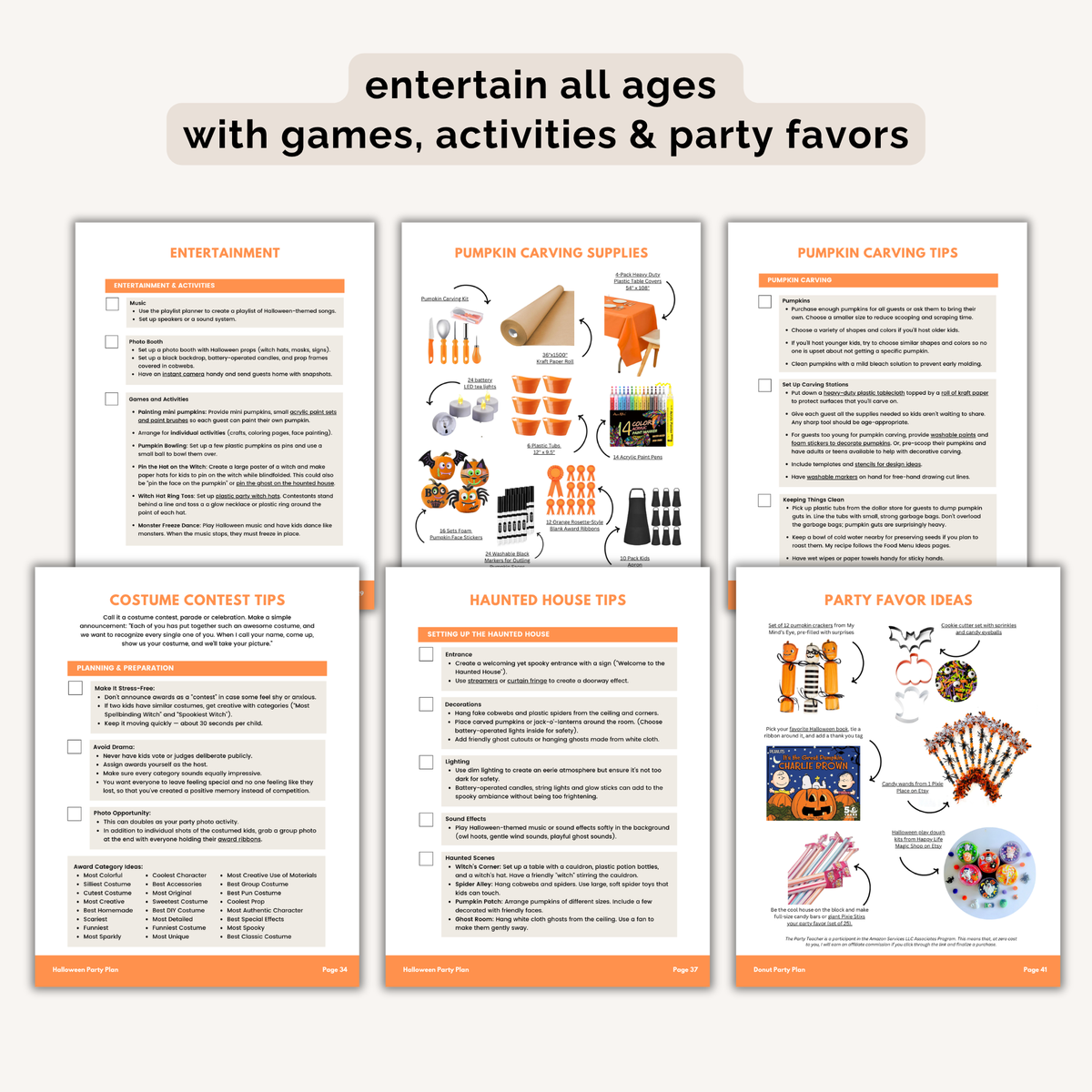 Halloween Party Plan INSTANT DOWNLOAD