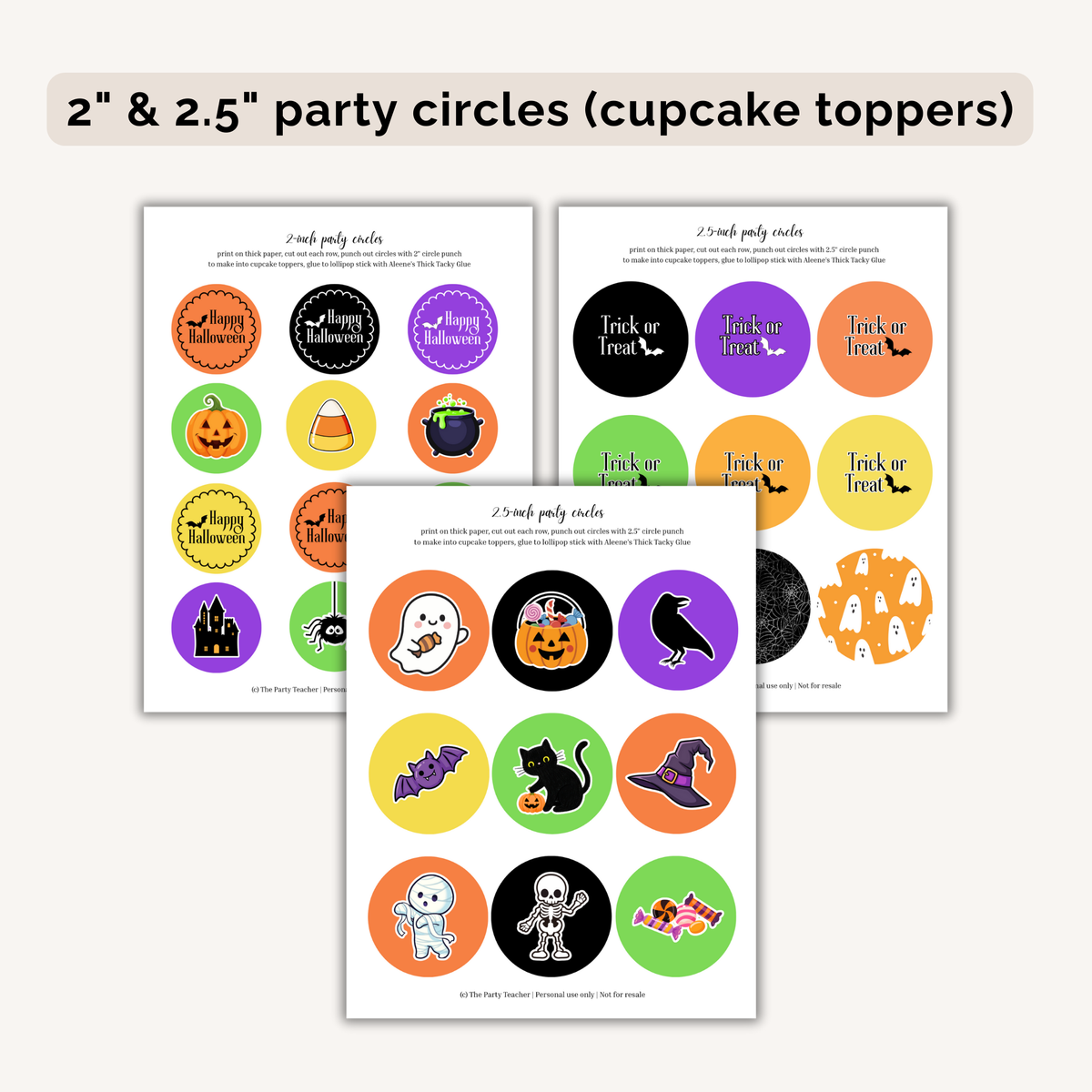 Halloween Party Printables INSTANT DOWNLOAD