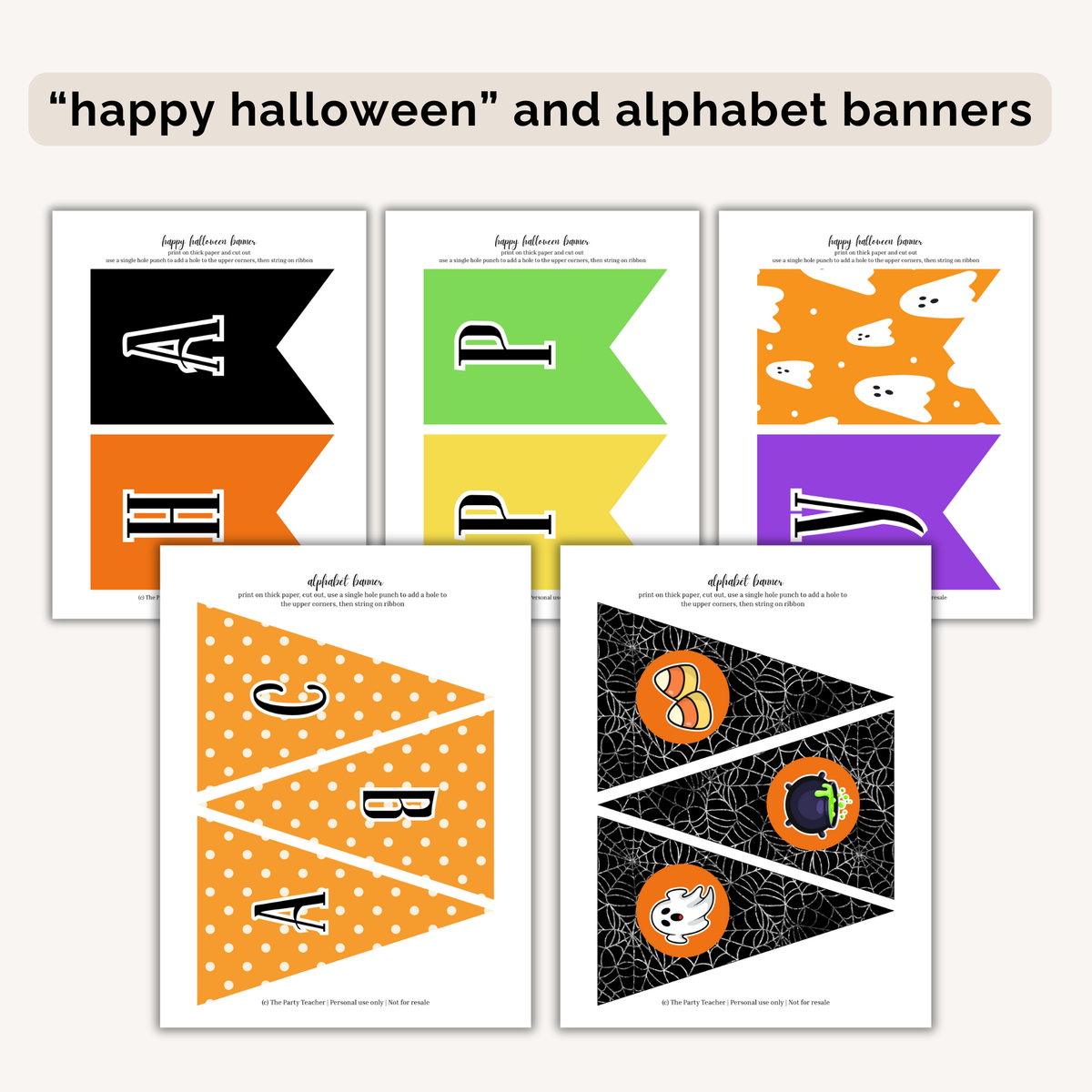 Halloween Party Printables INSTANT DOWNLOAD