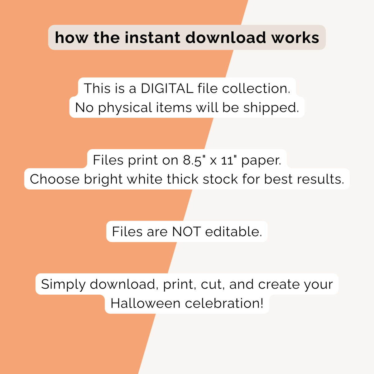 Halloween Party Printables INSTANT DOWNLOAD